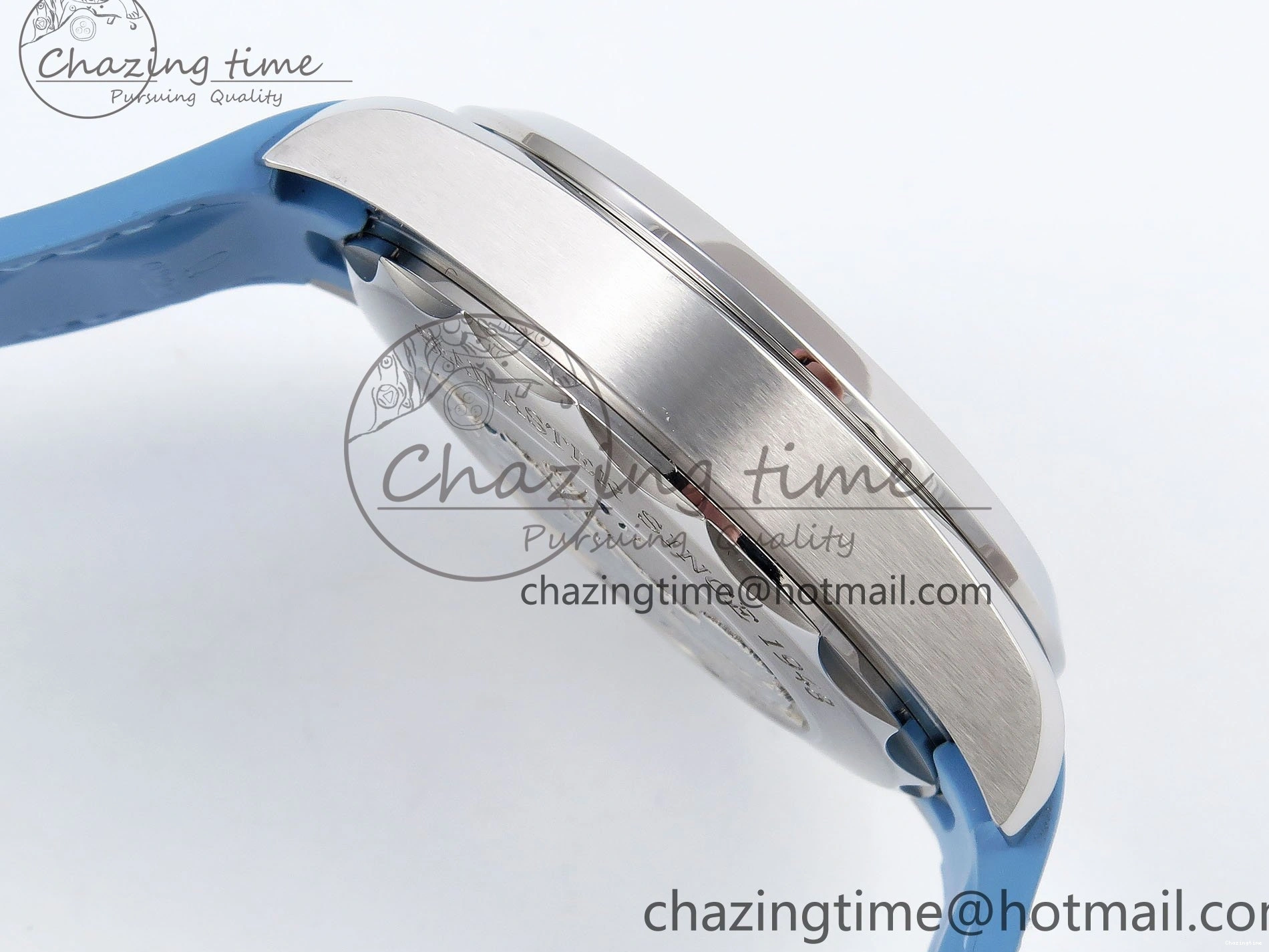 0201 GoAnywhere Aqua Terra GMT Worldtimer 43mm VSF 1:1 Best Edition Summer Blue Dial on Blue Rubber Strap A8938 Super Clone 7722